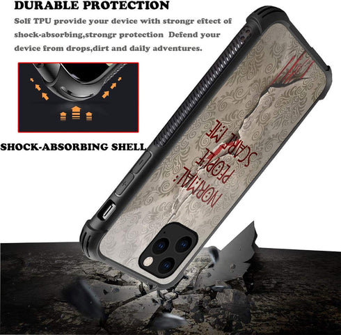 CARLOCA iPhone 12 Pro Case: American Horror Story Graphic Design, Shockproof Anti-Scratch Hard Back Case for iPhone