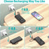 Portable Charger with Built-in Cables, 10000mAh Slim USB C Power Bank, High Speed External Battery Pack for Phones