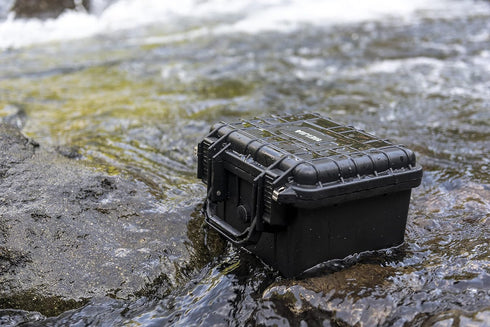 MEIJIA Portable All Weather Waterproof Camera Case with Foam, Fits Drones and Camera Equipment, 10.62 x 9.68 x 6.87