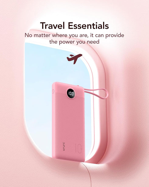 VRURC 4 5 2 17 16 15 14 13,Samsung,Android-Barbie Pink(1 Pack) Portable Phone Charger, Travel Portable Charger