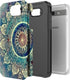 Rosebono Dual Layer Shockproof Hard Cover Graphic Case for Galaxy J7, Green Mandala