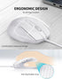 TECKNET USB Wired Mouse, 6-Button Corded Mouse with 4 Adjustable DPI, Ergonomic Design for Laptop, PC, Mac (LT.White)
