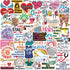 Cetagi 50 Pcs Health Care Stickers Doctor Nurse Sticker Medical Science Equipment Waterproof PVC Decal Human Body