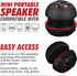 AYL Mini Speaker System - Portable Plug-in Speaker with 3.5mm Aux Input for Laptop, MP3, iPhone, iPad, Black