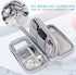 FYY Travel Electronic Cable Organizer Bag - Portable Waterproof Double Layers Storage for Cable, Cord, Charger, Grey