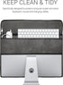 24-26" 3-IN-1 kwmobile Cover Compatible with monitor - Case with Storage for Mouse, Keyboard - Dark Grey