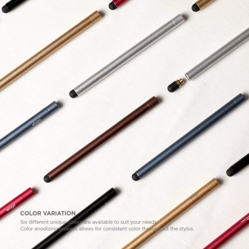 elago Premium Aluminum Stylus Pens - Replaceable Tip for All Touch Screen Tablets/Cell Phones - Black