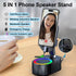 AKLLCCR 5in1 (3000mAh) 300 Wireless Induction Audio Bluetooth Speaker Phone Holder Emergency Rechargeable with Colorful