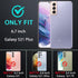 Navy Blue Samsung Galaxy S21 Plus Case with 2Pcs Self Healing TPU Screen Protector & Camera Lens Protector, Military