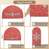 Duskova Living 4 Modern Themed Arch Backdrop Cover FT, Winter Watercolor Sparkling Snowflake Pattern Wedding Arch Cover