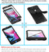 ORETECH Compatible with iPhone 8 Plus/7 Plus Case - 2 Pack 9H Tempered Glass Screen Protector, Black