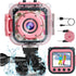 PROGRACE Kids Waterproof Camera Gift Toy, 1080P Digital Video Camera for Kids, Toddler Camcorder for Girls Age 3-14