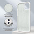 CellEver Ultra Durable Silicone Case for iPhone 13, 6.1 inch, White with Military Grade Protection & Soft Microfiber