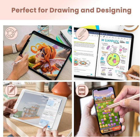 Electronic Stylus Pen for Lenovo Tab M10 Plus, New Plastic Point Tip for Precise and Accurate Drawing, Compatible with