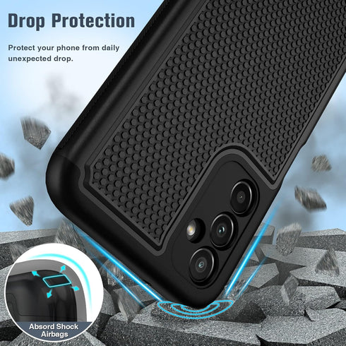 FNTCASE Heavy Duty Protective Case for Samsung Galaxy A14 5G, Shockproof Rugged Military Protection with Non-Slip Back