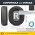 Durable Replacement Earpads Cushions for Sony WH-L600/MDR-7506/MDR-V6 Headphones, Breathable Fabric Foam Ear Pads