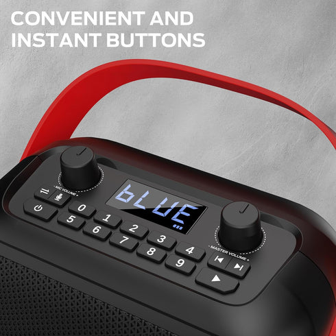 Monster 1 40W 12H MFS Portable Bluetooth Speakers, Bluetooth Speaker Wireless with Stereo Sound, Outdoor Speakers