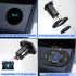 12V USB Outlet Car Charger Socket, 78W Dual 30W PD and Dual 18W QC3.0 with Voltmeter Switch, Aluminum Power Outlet