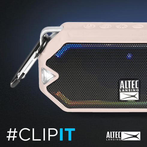 Altec Lansing IP67 6 - HydraMini Wireless Bluetooth Speaker, Waterproof USB C Rechargeable Battery with Hours Playtime