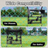 ScroRich 360 Phone Fence Mount with Sunshade, Game Changer Mounting Kit with Charging Pouch, Rotation, Adjustable Arm