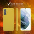 S21 Plus Phone Case | Extra Slim Premium Liquid Silicone with Microfiber Cloth and PC Material, Shockproof with Soft