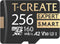 TEAMGROUP T-CREATE S.M.A.R.T A2 256GB Micro SDXC U3 V30 Flash Memory Card, Compatible with GoPro, Insta360