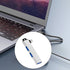 MHADBKH USB3.0 3USB Aluminum Alloy Type C Hubs Expander with Port for Window Linux and Androids Devices Stable Data