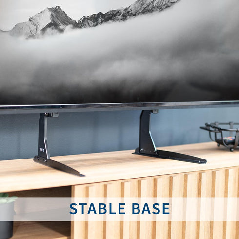 VIVO 22 65 inch STAND-TV00Y Universal Tabletop TV Base Stand for to LCD Flat Screens, Pedestal Replacement Legs VESA