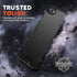 NTG Shockproof Case for iPhone SE 2022/2020, Heavy-Duty Rugged Lightweight Slim Protective Case for iPhone SE/8/7-Black