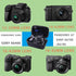 JINMEI Hard EVA Carrying Case Compatible with Panasonic Lumix GX85 12-32mm Lens/G7 4K 14-42mm Lens/Sony Alpha a6400 16-50mm Lens/a6700/a6100 Lens Camera case.(small)