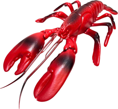 Realistic Red Maine Lobster (11") Plastic Prop Toy Party Decoration Fish Net
