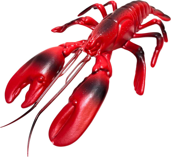 Realistic Red Maine Lobster (11") Plastic Prop Toy Party Decoration Fish Net