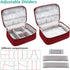 Waterproof Electronics Organizer Travel Cable Bag, Portable Digital Storage Case for Electronic Accessories and Charger