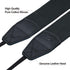 2" 2 Padwa Lifestyle Black Camera Strap - Wide Cotton Woven Genuine Leather Head Camera Straps,Complimentary Pcs Quick