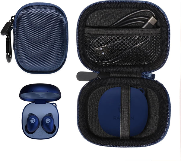 getgear Earbuds Case (Blue) Compatible with Raycon Fitness Bluetooth True Wireless Earbuds