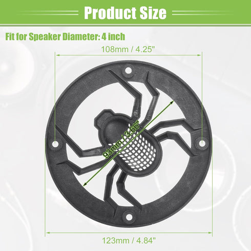 ACROPIX Universal 4" Car Speaker Grills Cover, Round 4 Inch Audio Speaker Subwoofer Guard Protective Case with Mounting
