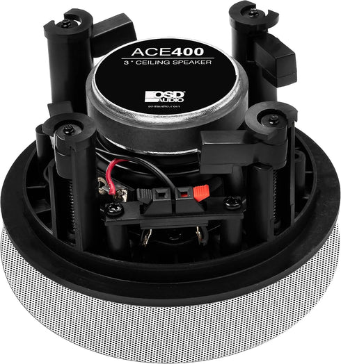OSD 3" Ceiling Speaker Pair 60W, Trimless Magnetic Grill, Paintable Grille ACE400