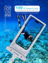 wellhouse Waterproof Phone Pouch, Case for iPhone 15/14/13/12 Pro Max, IPX8 3D Dry Bag Beach Essentials - White