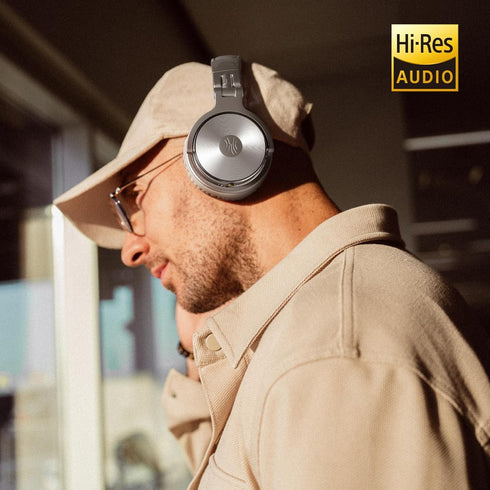 OneOdio Wired Over Ear Headphones, Studio Monitor & Mixing DJ Stereo, 50mm Neodymium Drivers, Silver