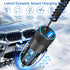 ?MFi Certified?Caiinei iPhone Fast Car Charger, 4.8A Dual USB Power Car Charger with 6FT Coiled Lightning Cable for