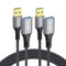 USB Extension Cable 3ft Pack of 2, Type A 3.0 5Gbps Data