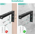 12 inch 80 lbs (PSM001XL-B), WALI Universal Projector Screen Ceiling Mount, Wall Hanging Mount L-Brackets, Adjustable