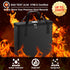 Fireproof Vinyl Record Storage Box, Water Resistant Organizer, Collapsible Carrying Case with Lid, Holds 30 Albums,