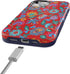 Casely iPhone 15 Plus Case, Painted Flowers, Frida Kahlo Floral Girly Design, Bold Case, MagSafe Compatible