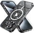 iPhone 15 Pro Case by Choiche, Clear Glitter Bling, MagSafe Compatible, includes 3x Diamond Lens Protectors & 2x Glass