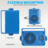 Pyle Pair of Indoor Outdoor Speakers - 200 Watt Dual Waterproof 3.5” 2-Way Speaker System for Home, Boat, Marine, Deck,
