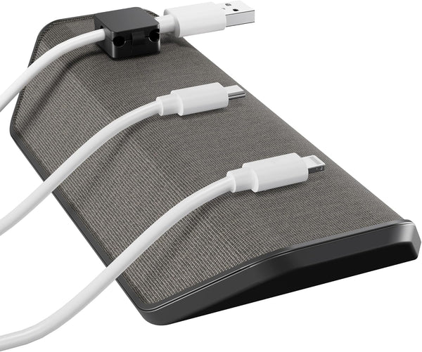 CHARGEWORX Magnetic Cable Organizer Weighted Non-Adhesive Cord Holder with 3 Magnetic Clips for
