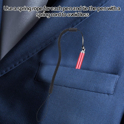 Spring Rope Touch Pen Painting Resistive Touchscreen Hard tip Stylus for POS,PDA,Industrial PC,Car Navigatior Red