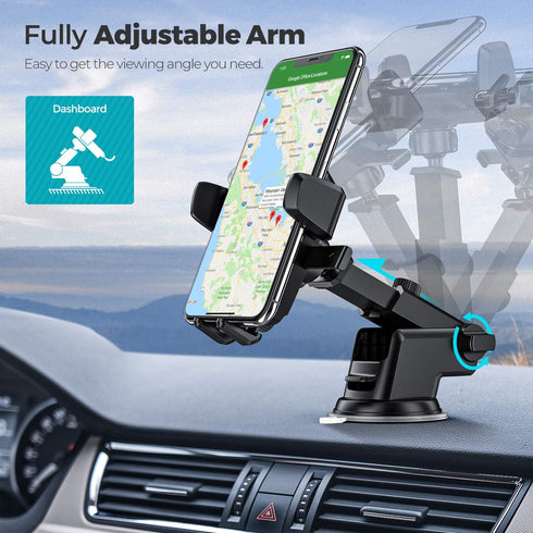 ORIbox Car Phone Mount, Dashboard Holder with Washable Strong Sticky Gel Pad for All Cell Phones.