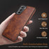 LOHASIC Case for Galaxy S21 5G, Premium Leather Rugged Bumper, Shockproof Full Body Cover for Men, Women - Brown